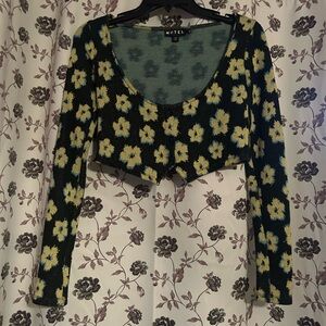 Motel Floral Crop Top